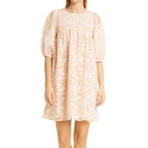 Stine Goya Dress Doris Lace babydoll minidress beige size X-Small XS